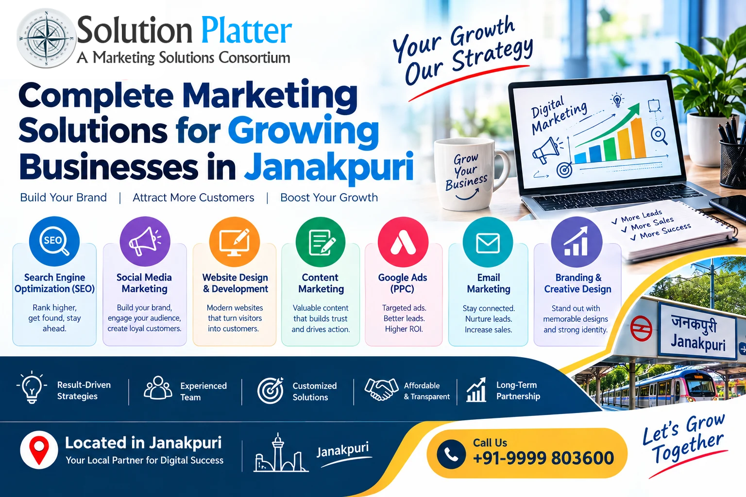 Complete Marketing Solutions for Growing Businesses in Janakpuri